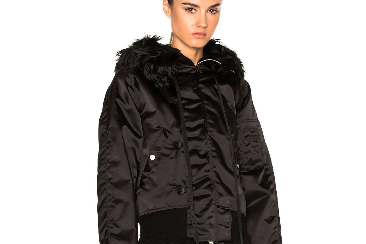 Bomber Fur Hooded Jacket