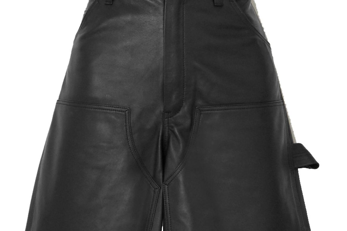unravel project leather shorts