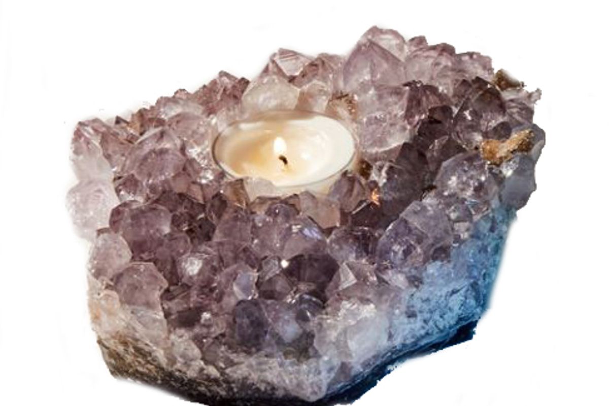 urban outfitters amethyst tea light candle holder