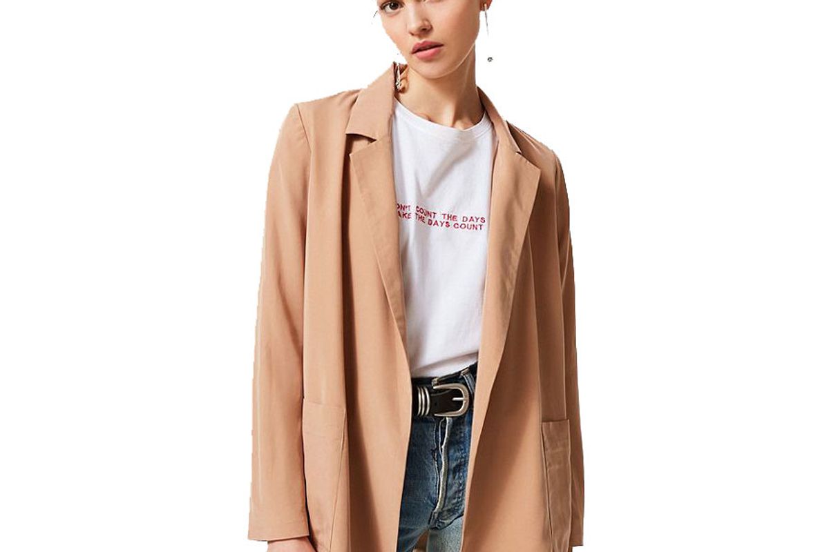 urban outfitters drapey belted blazer