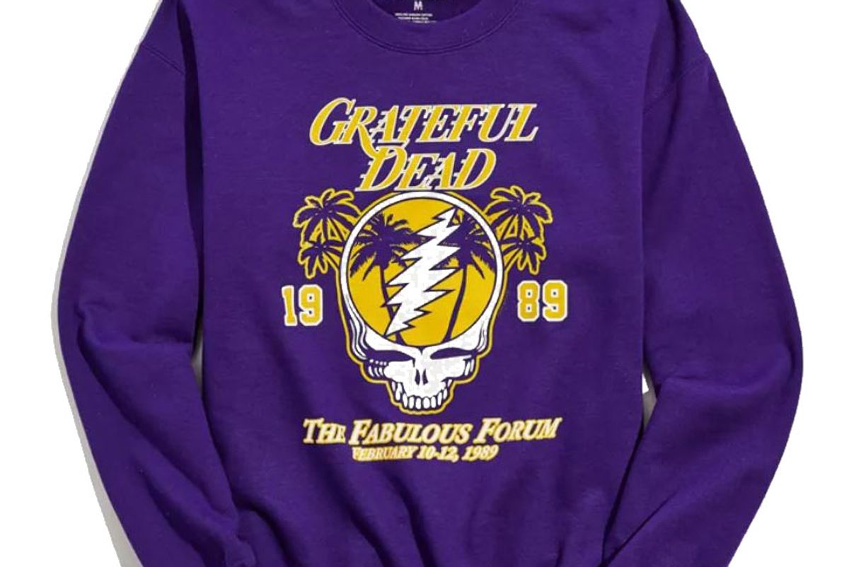 urban outfitters grateful dead los angeles crew neck sweatshirt