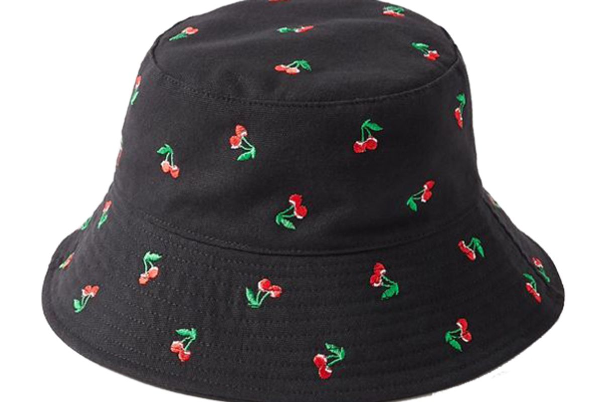urban outfitters uo embroidered bucket hat