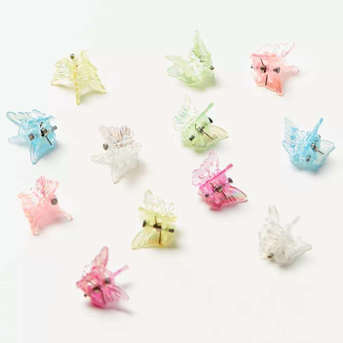 urban renewal vintage colorful mini butterfly clip set