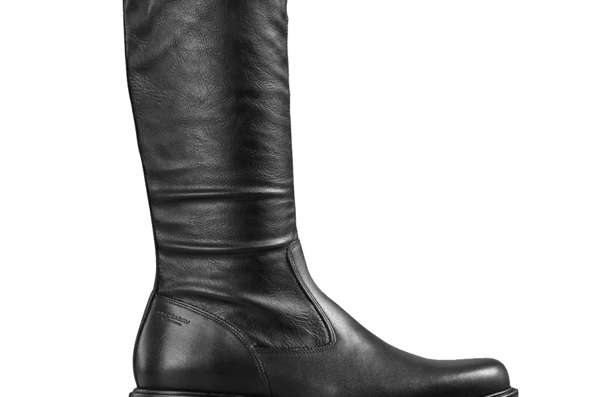 vagabond tara black leather comb boots
