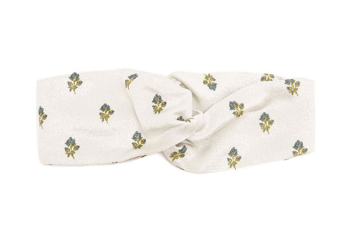 valentino floral jacquard turban headband