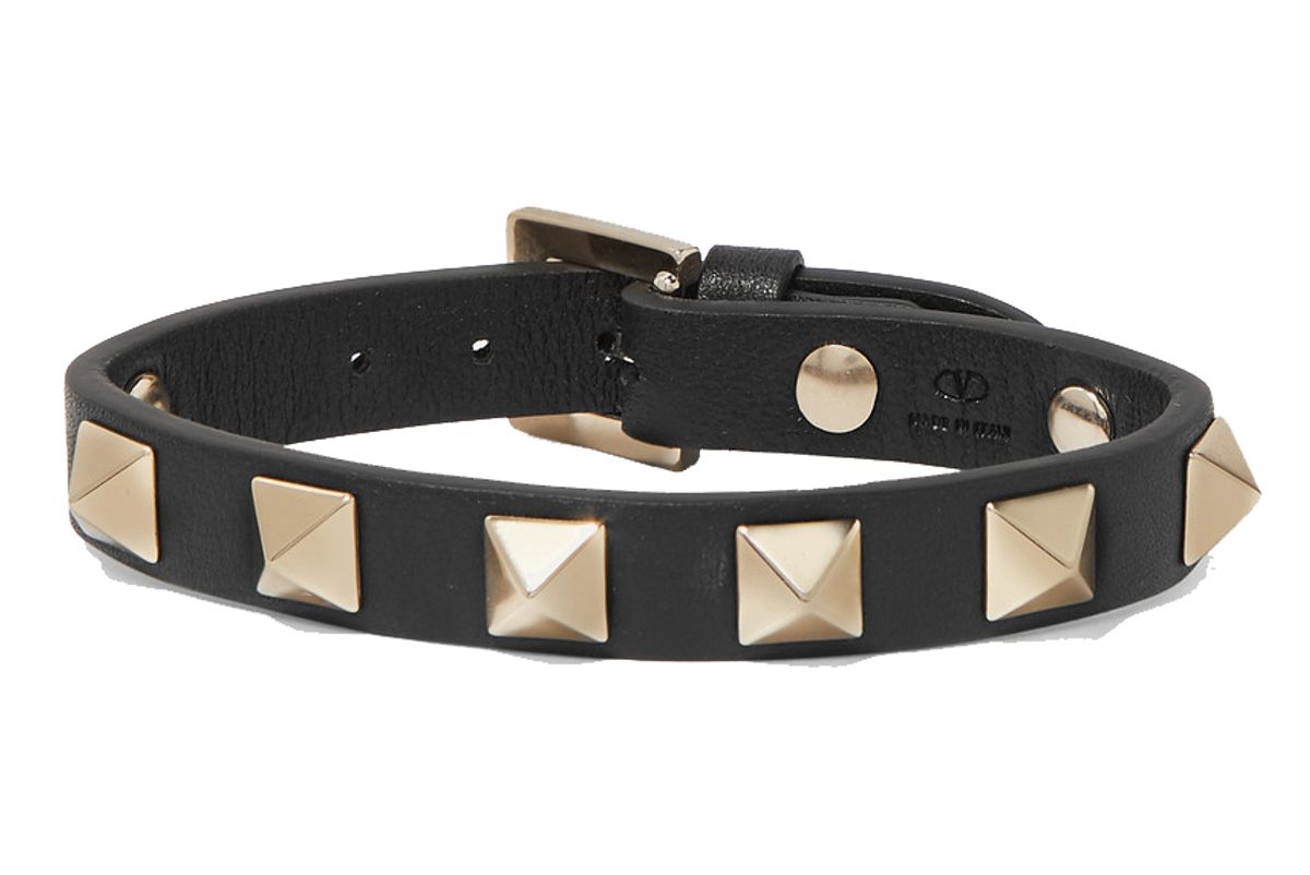 valentino garavani the rockstud leather bracelet