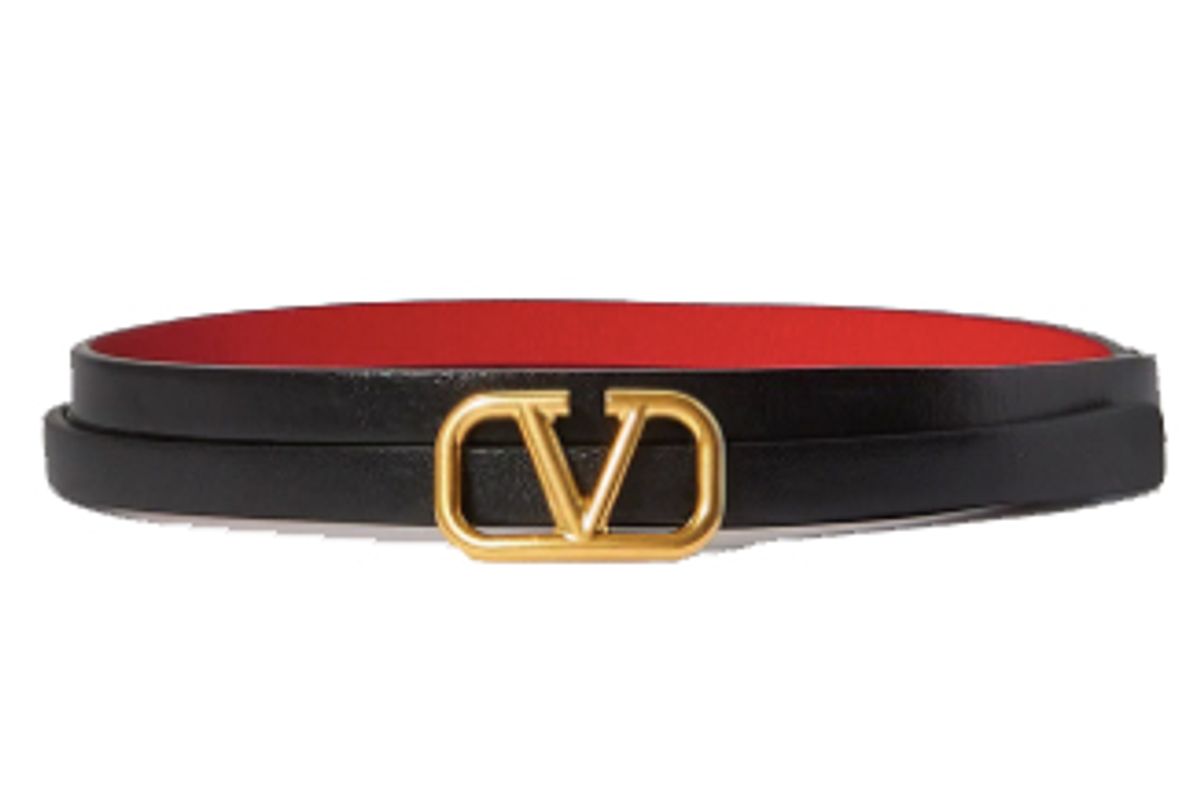 valentino garavani vlogo reversible leather belt