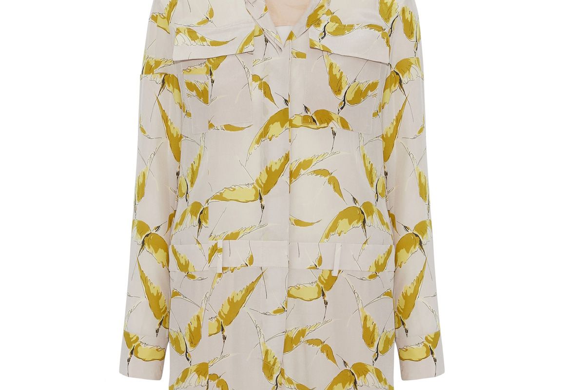 valentino printed silk crepe de chine playsuit