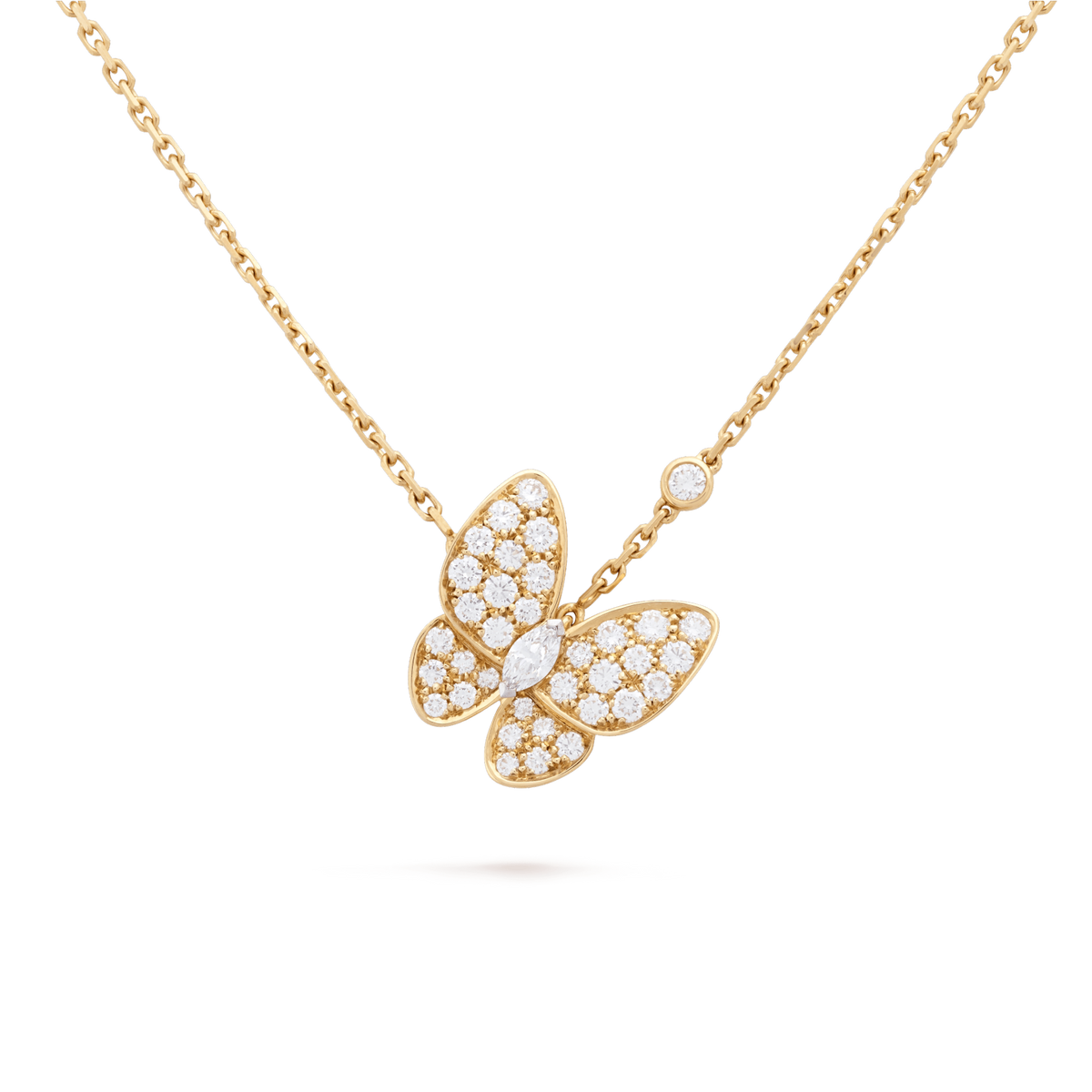 van cleef and arpels two butterfly pendant