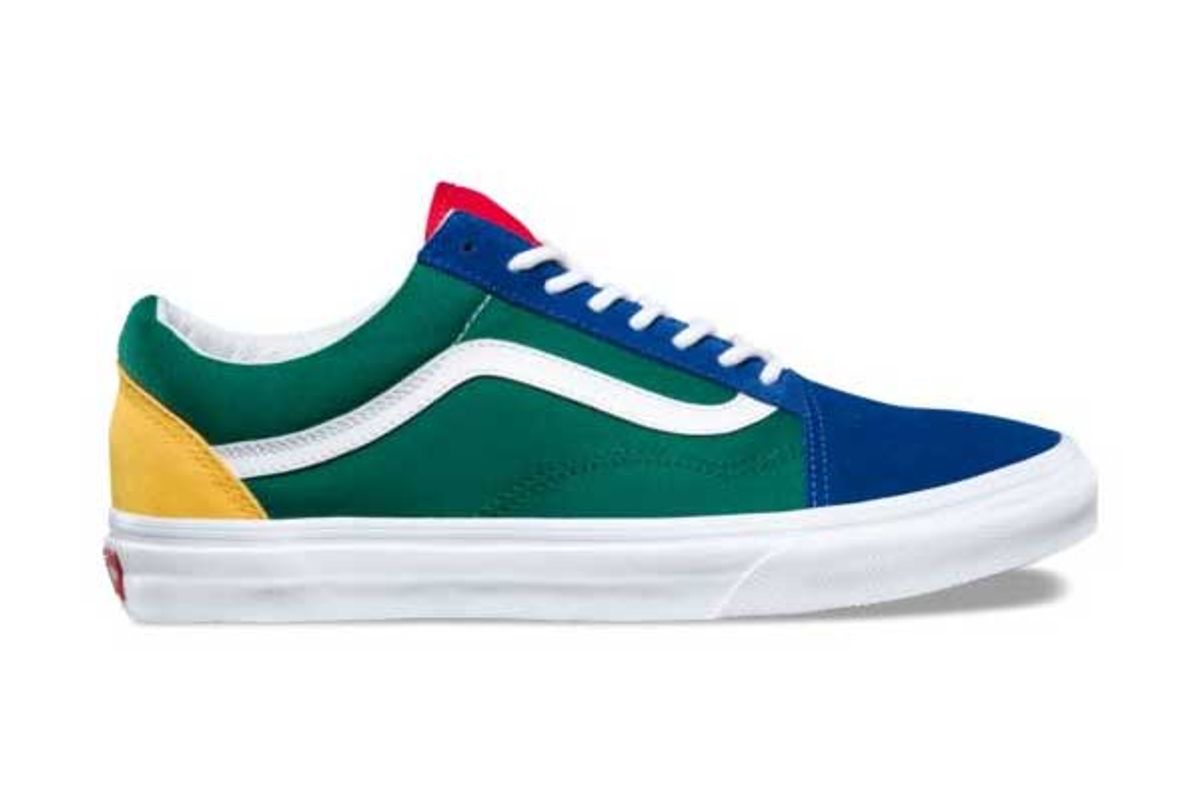 vans yacht club old skool blue green yellow