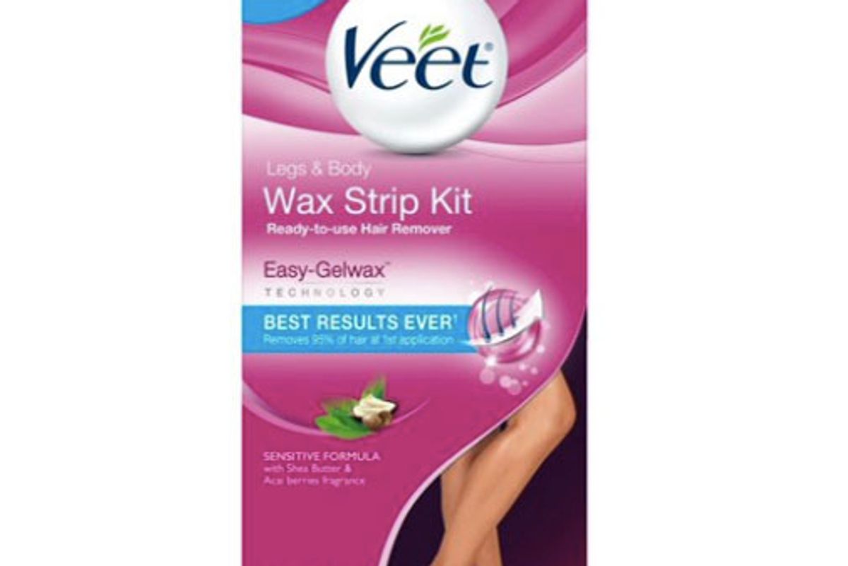 veet leg body hair remover cold wax strips