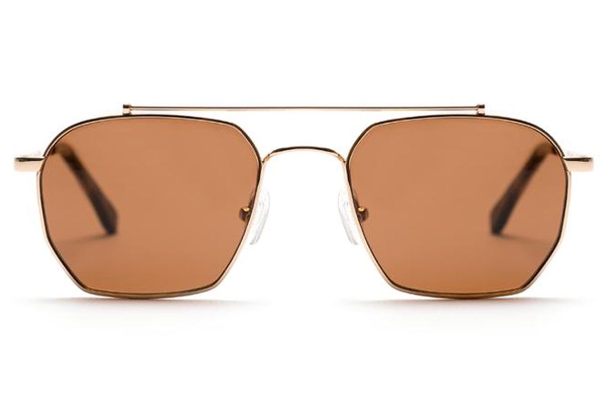 vehla bowie gold sunglasses