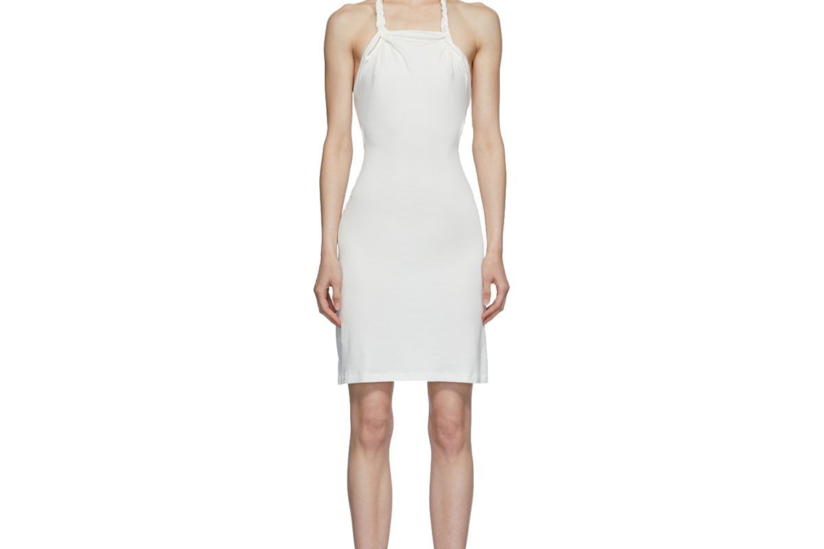 vejas ssense exclusive white braided mini dress