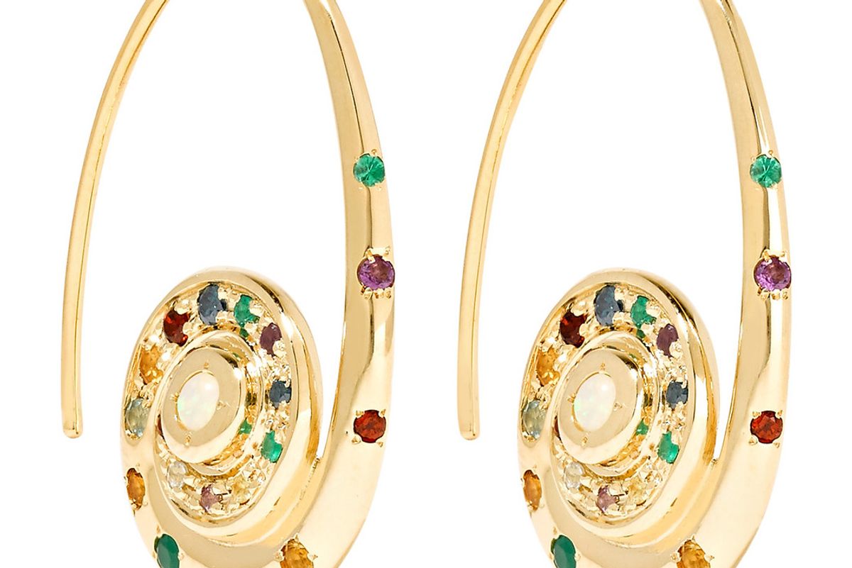 Pharaonys 18-Karat Gold Multi-Stone Earrings