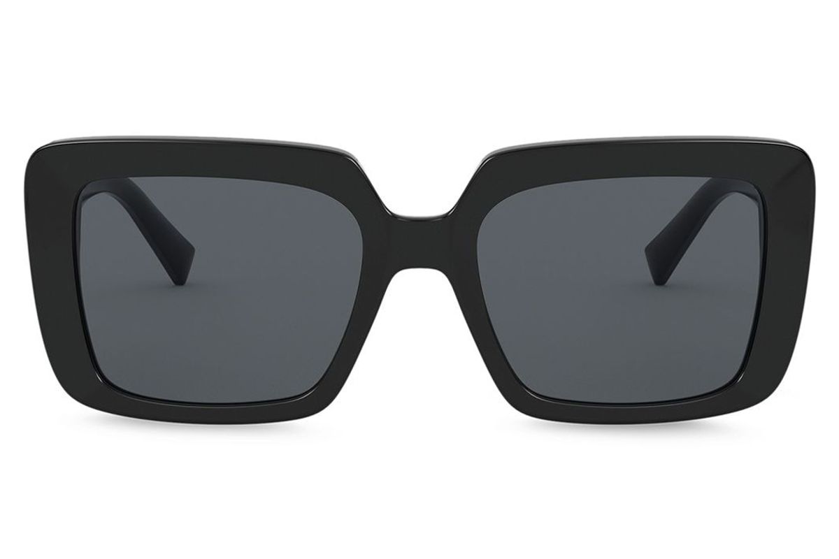 versace eyewear bejewelled oversized frame sunglasses