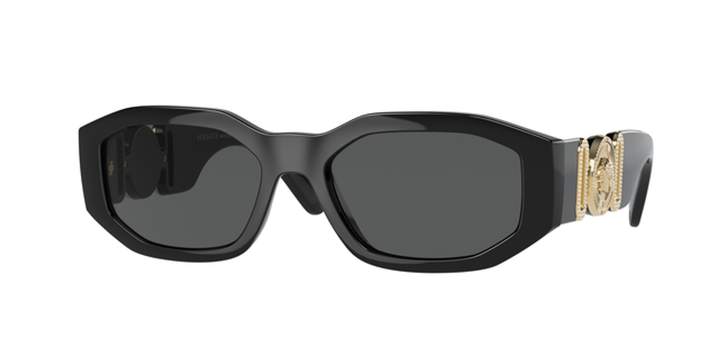 versace medusa detail oval sunglasses
