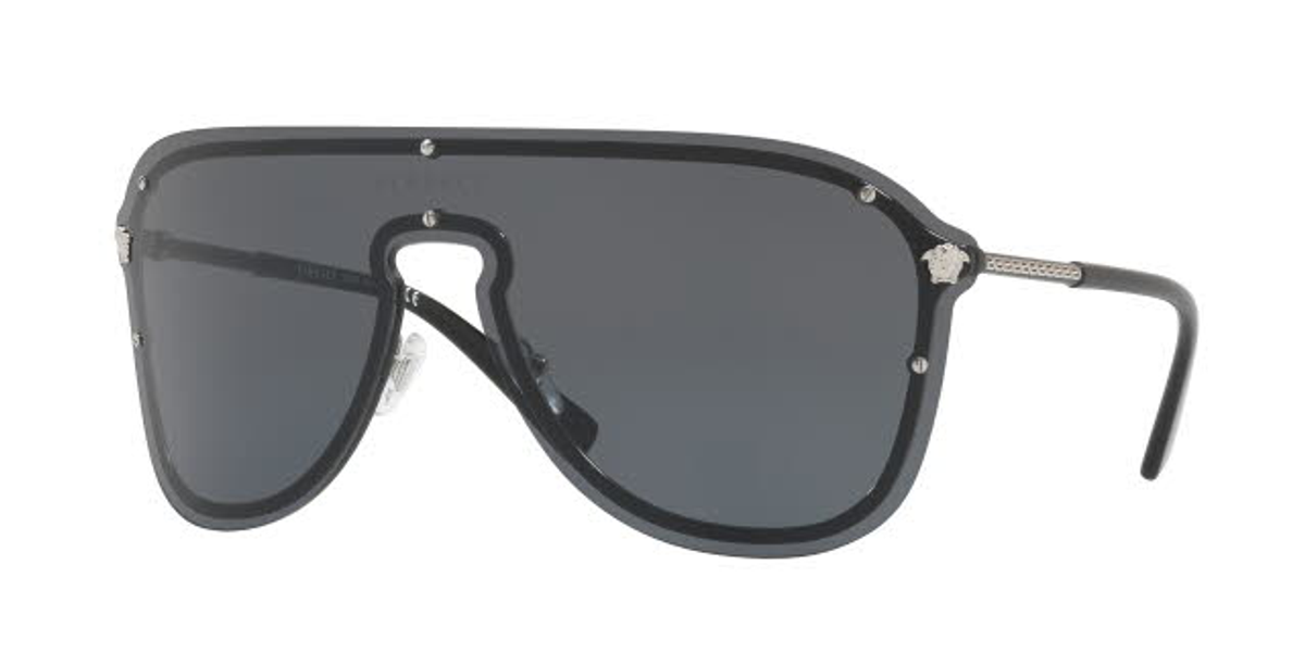 versace pilot shield sunglasses