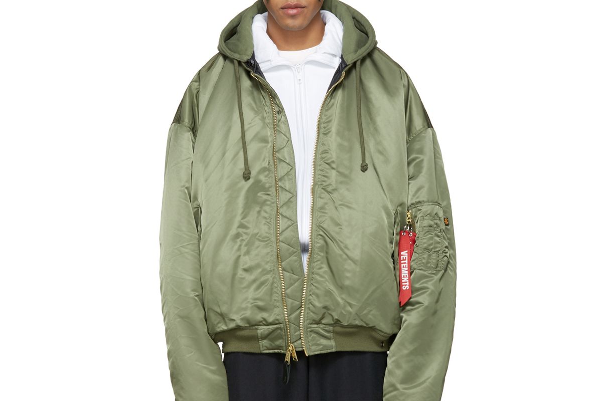 Reversible Green Alpha Industries Edition Bomber Jacket