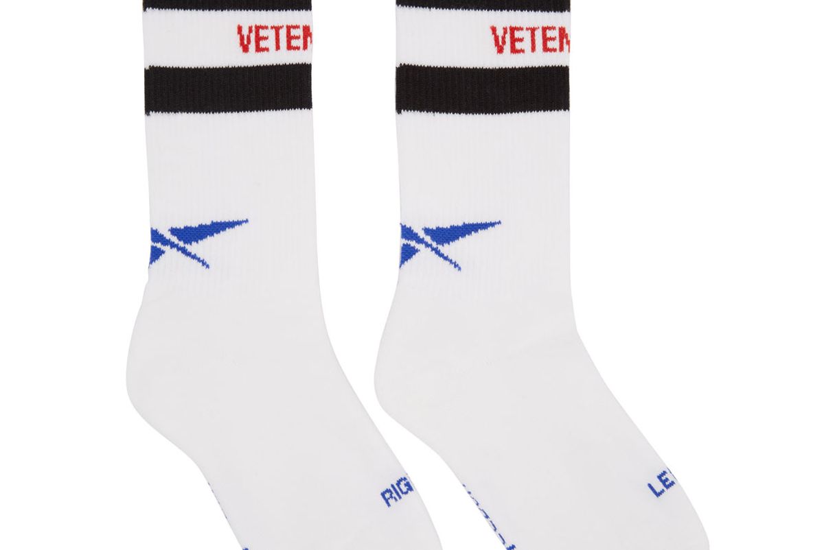 White Reebok Edition Classic Socks
