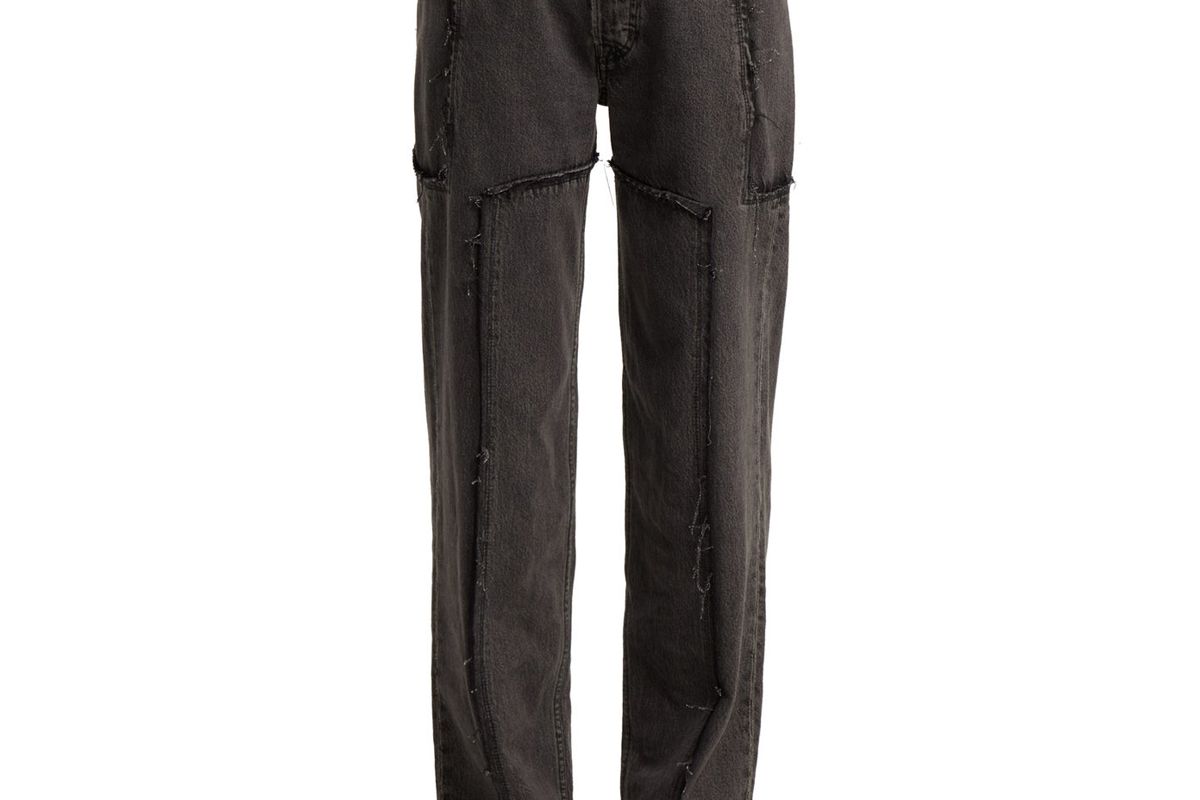 vetements x levi's reworked straight leg jeans