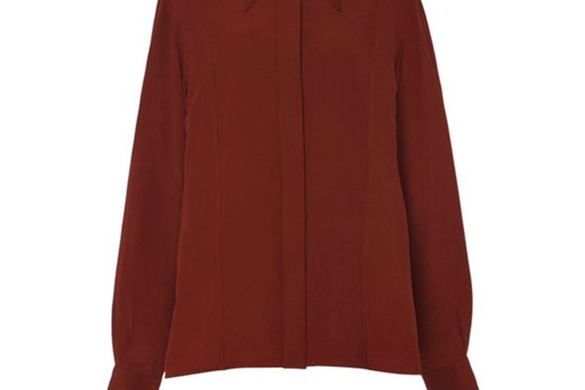 victoria beckham silk chiffon shirt