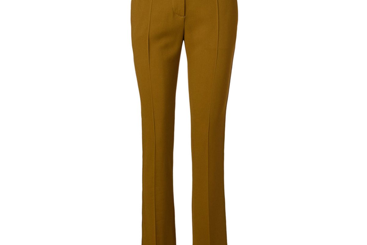 victoria beckham skinny pants with split hem