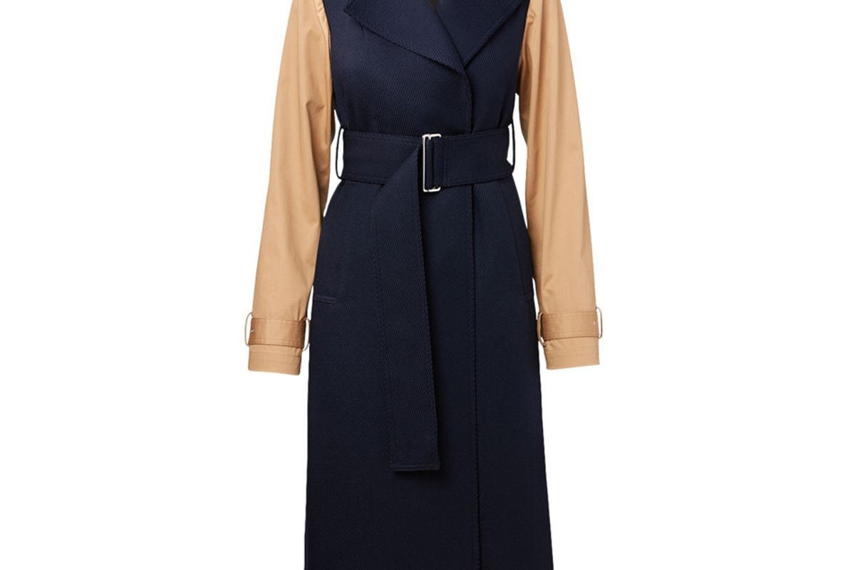 victoria beckham wool long coat