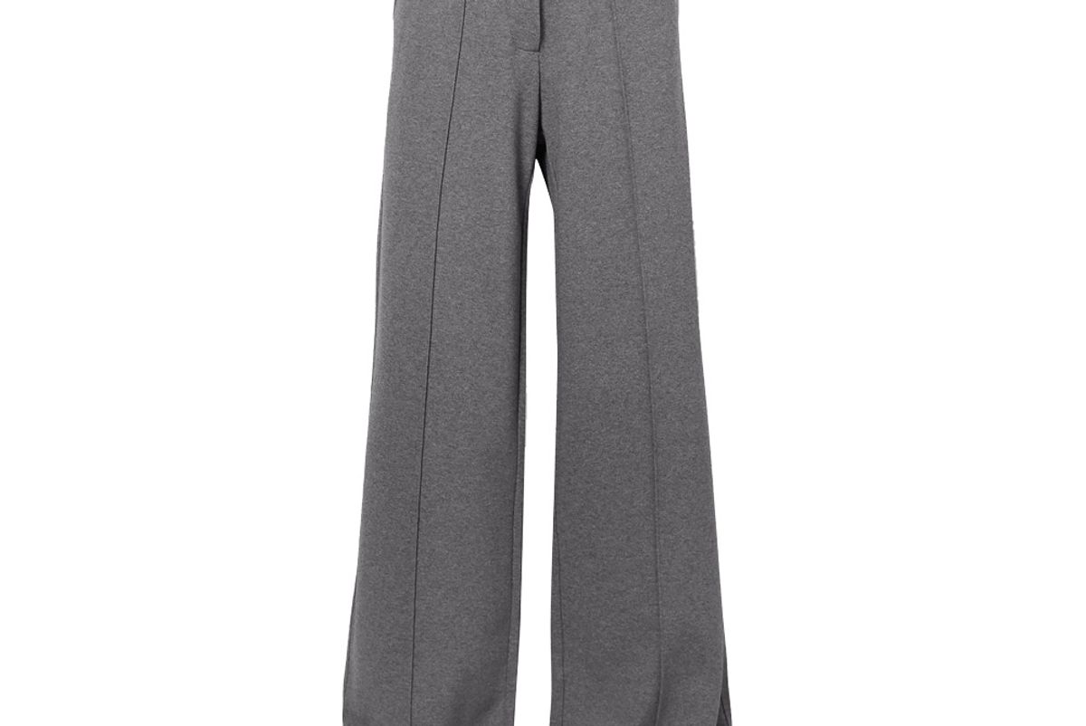 victoria victoria beckham belted jersey wide leg pants