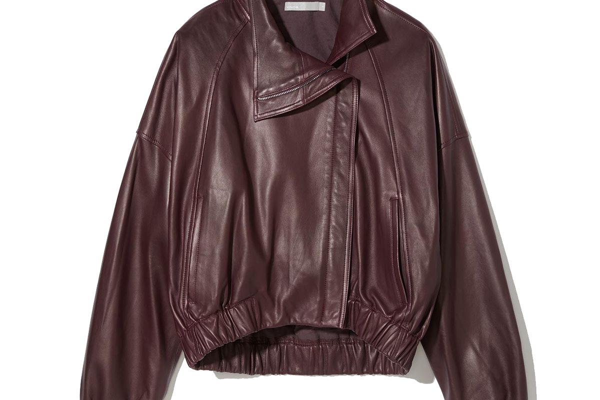 vince asymmetrical leather jacket