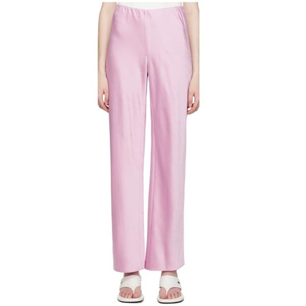 Vince Pink Bias Trouser
