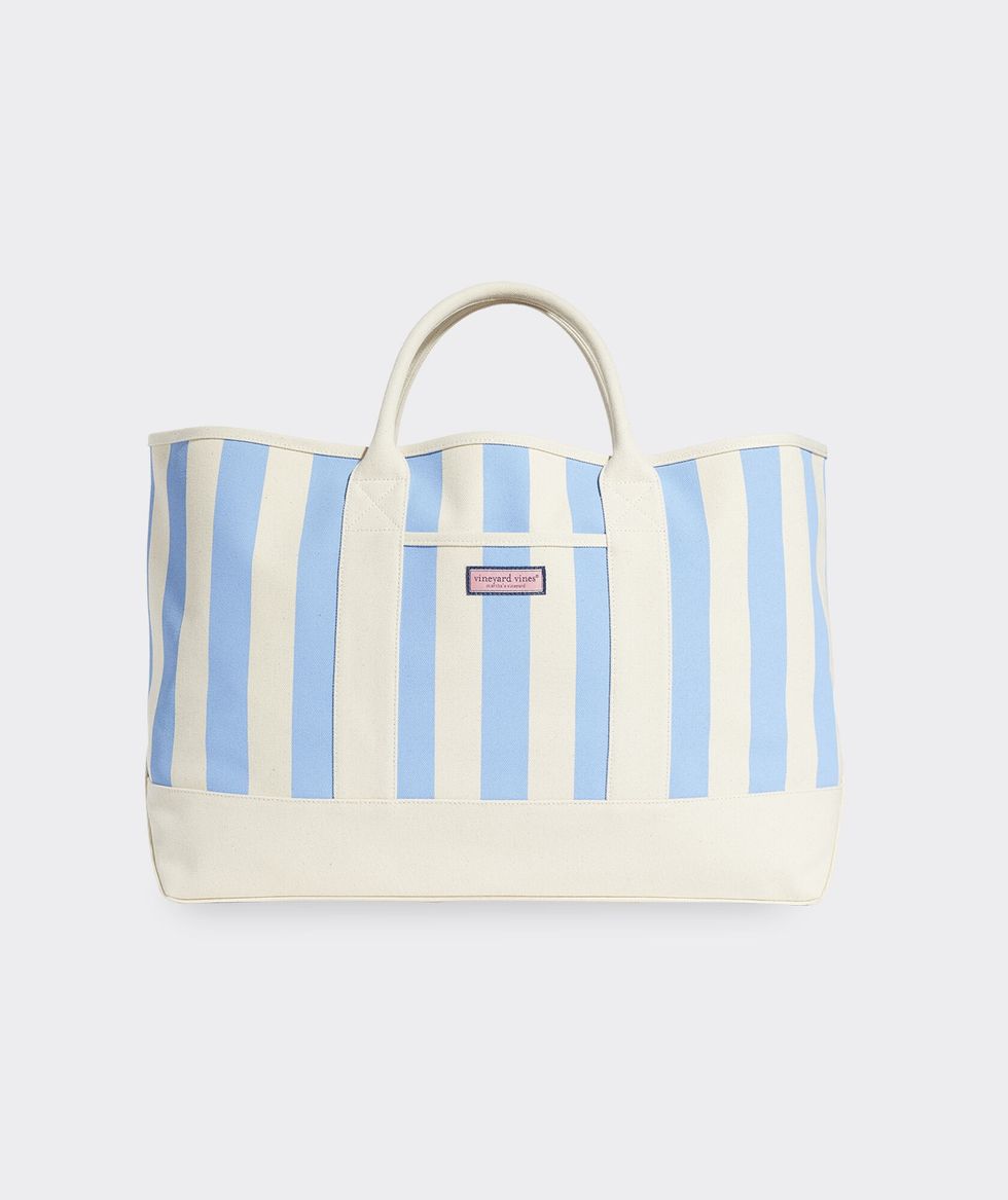 Vineyard Vines Cabana Stripe Oversized Tote