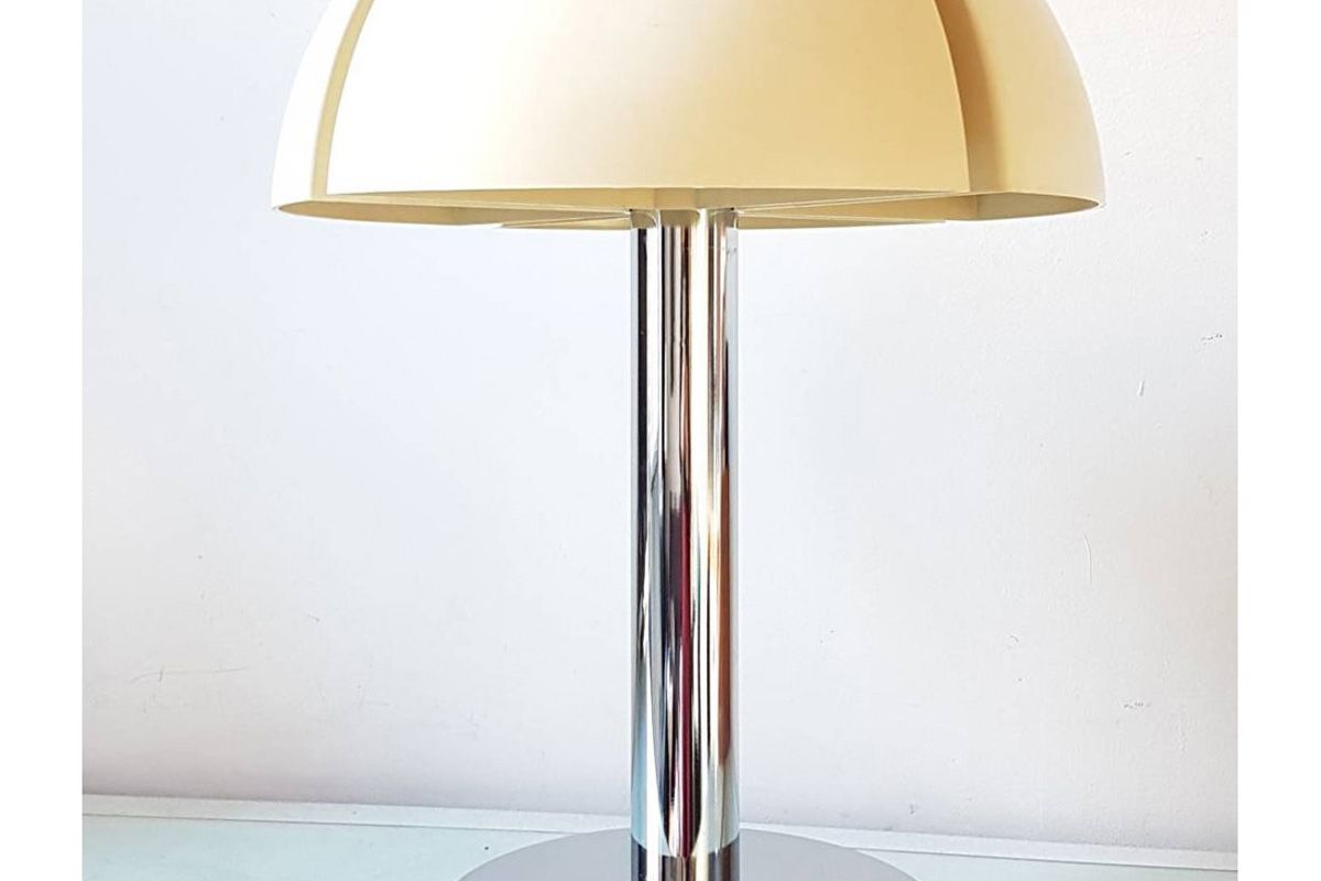 vintagonist vintage large raak mushroom desk lamp space age 1970s