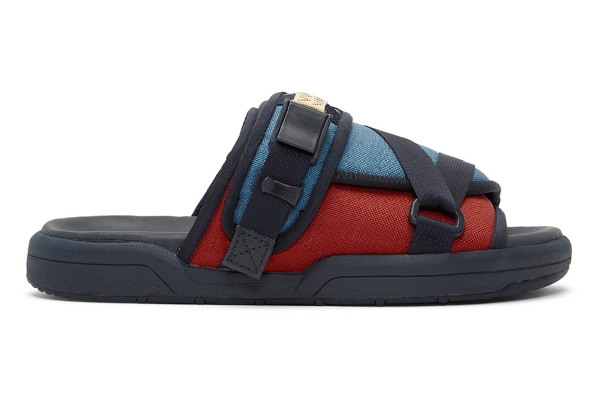 visvim blue christo two tone sandals