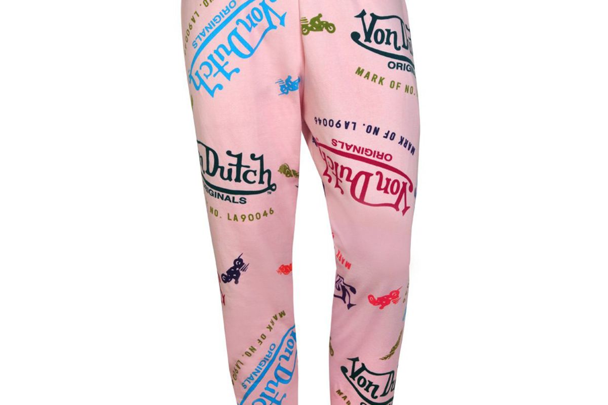 von dutch jogger all over print pink
