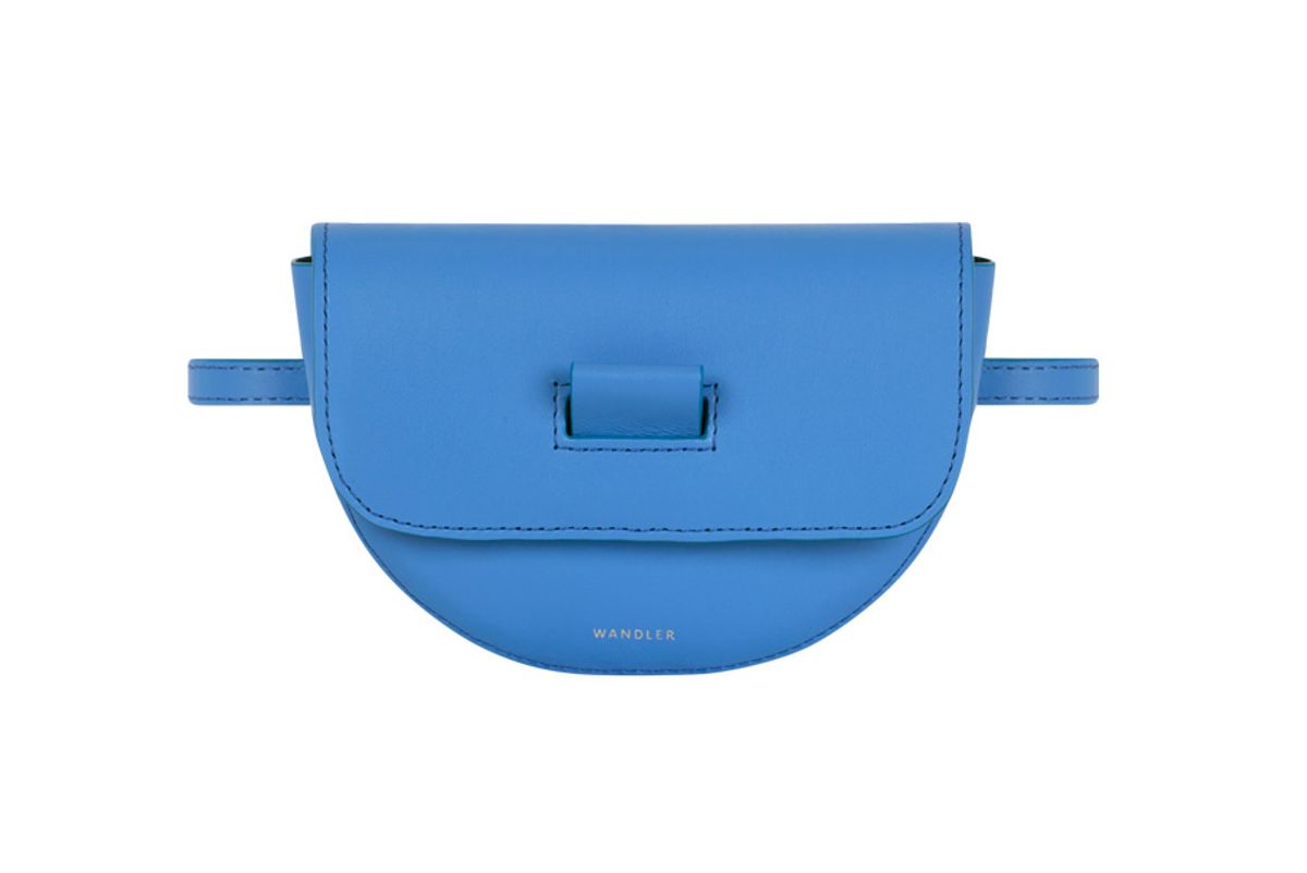 wandler anna belt bag sky blue