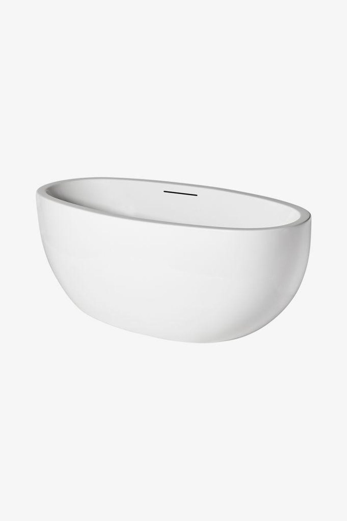 waterworks styli freestanding acrylic oval bathtub