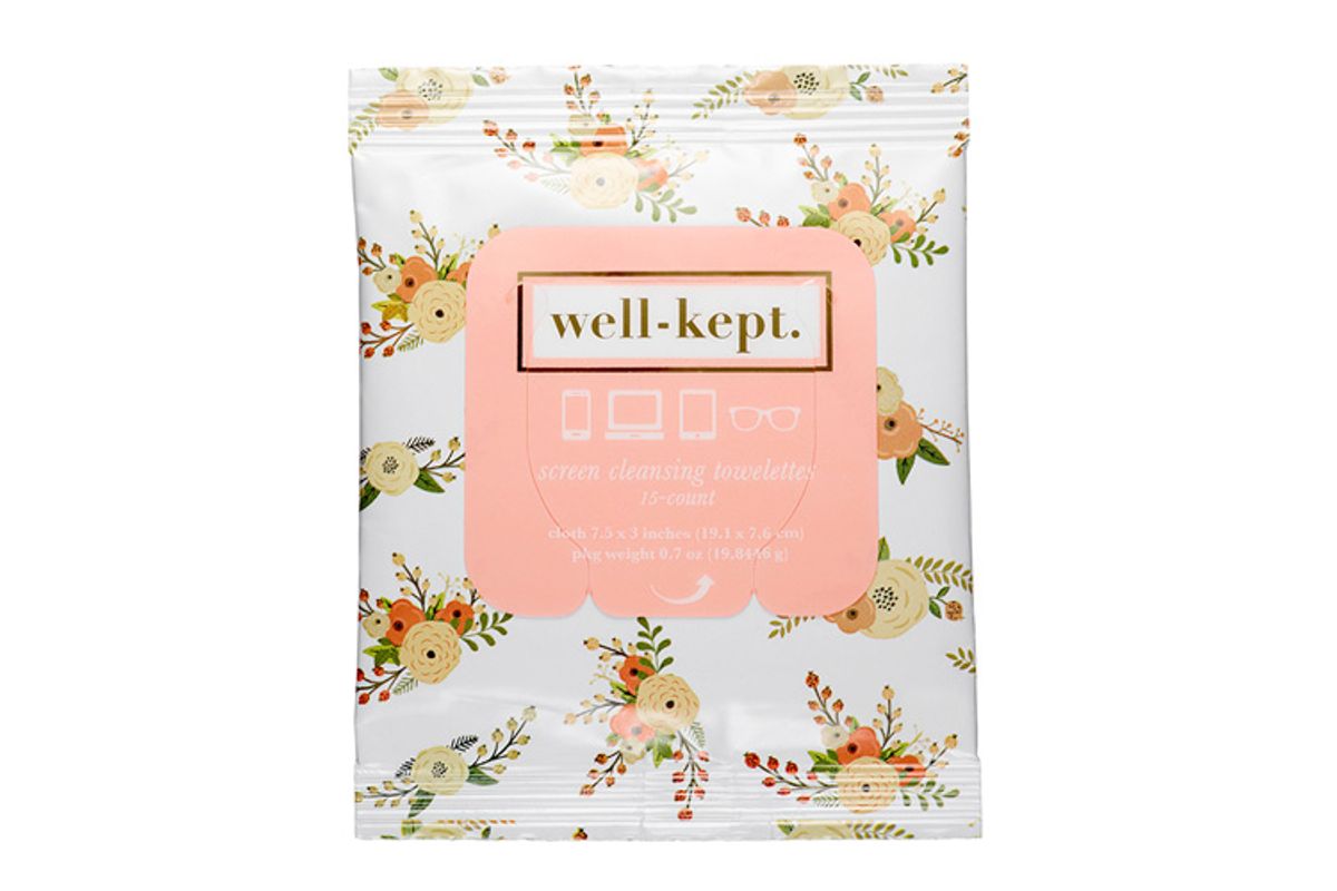 well kept screen cleansing towelettes