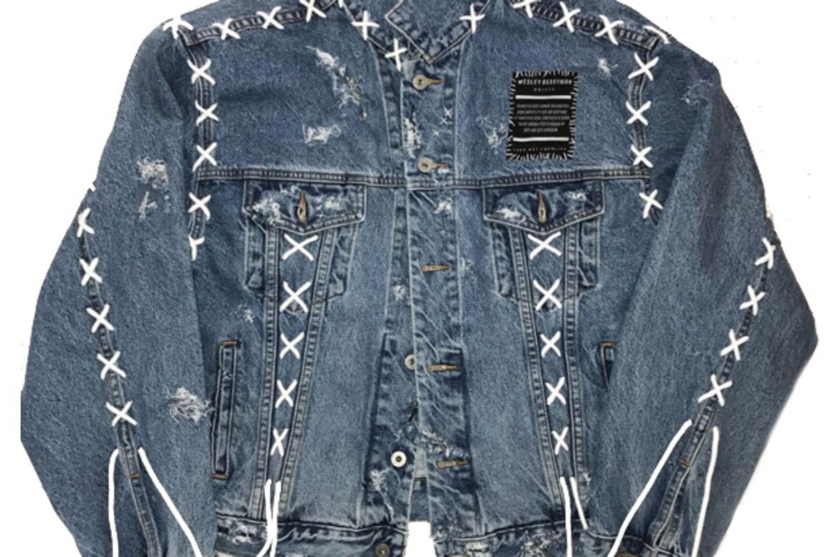 Reworked Laced Denim Jacket