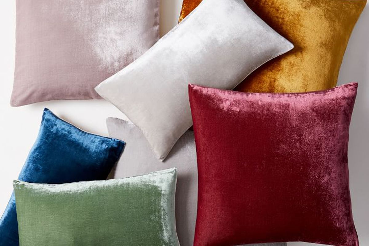 west elm lush velvet pillow covers