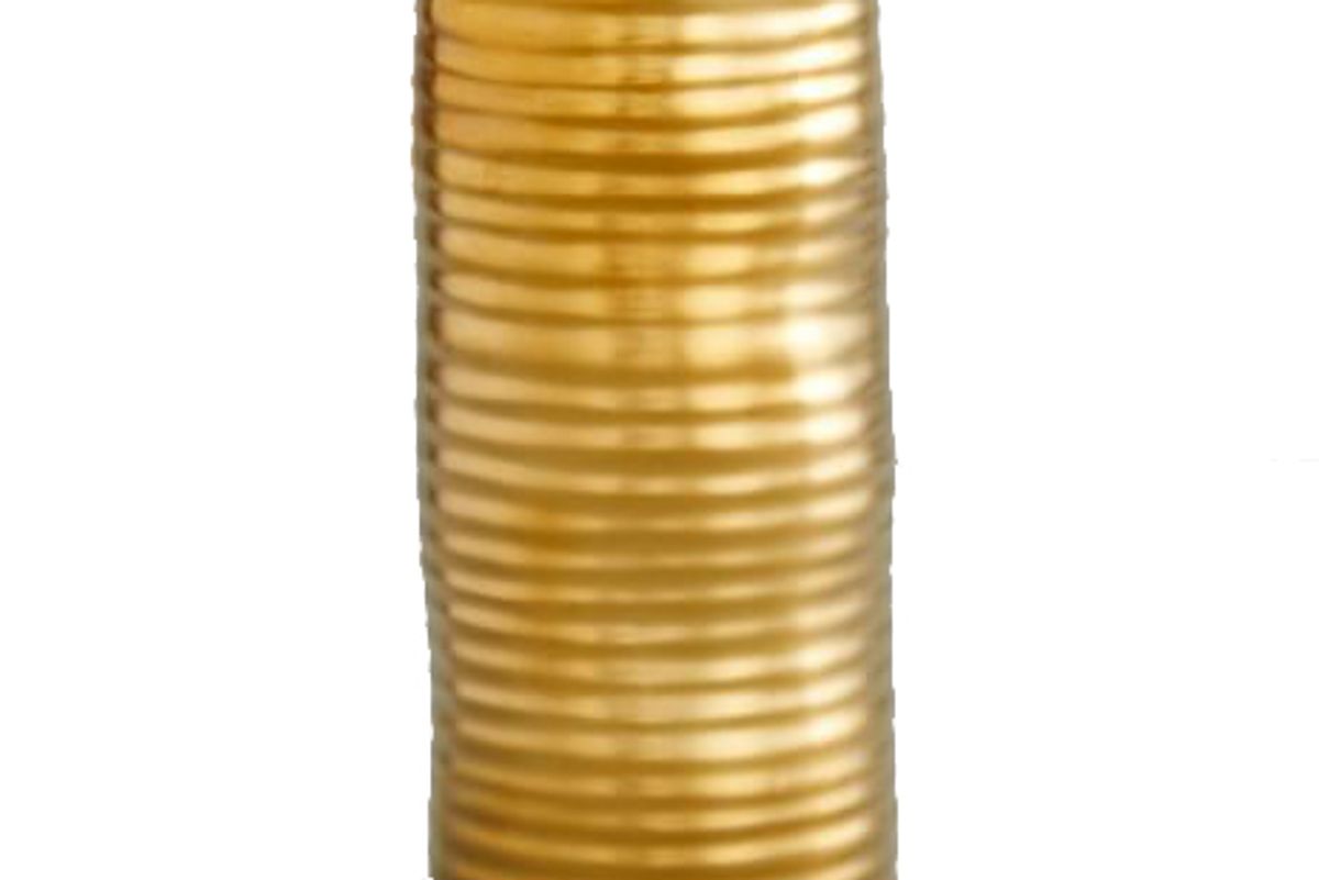 west elm molten brass metal vase