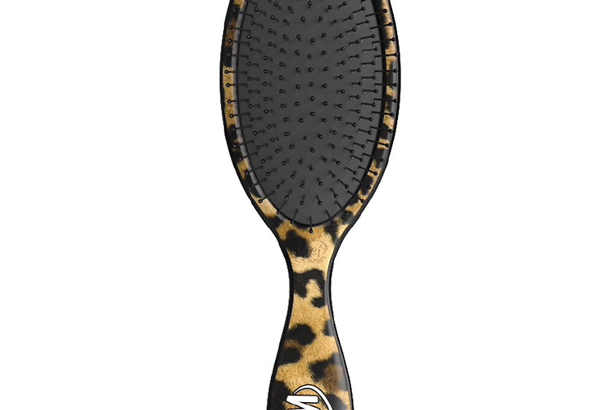 wet brush detangler brush safari leopard