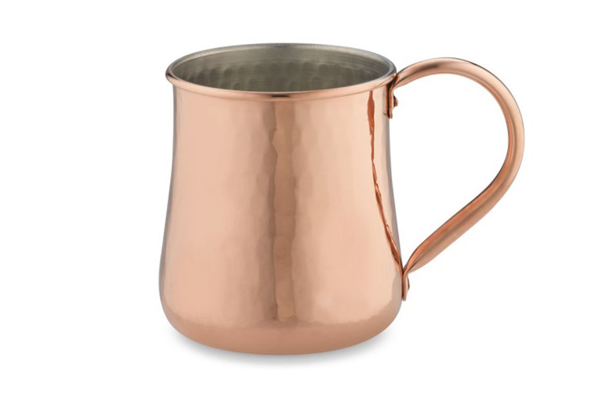 williams sonoma hammered copper mug