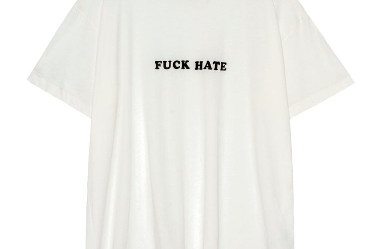 Fuck Hate T in White