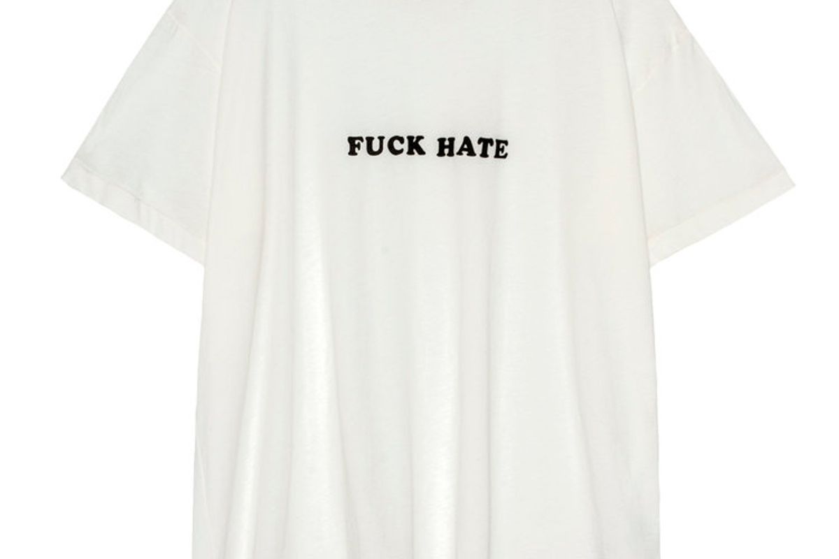 Fuck Hate T in White