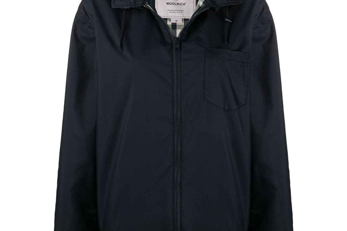 woolrich hooded rain jacket