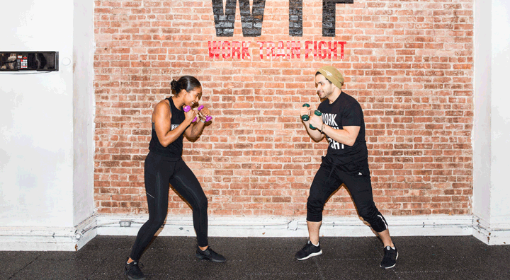 work train fight boxing