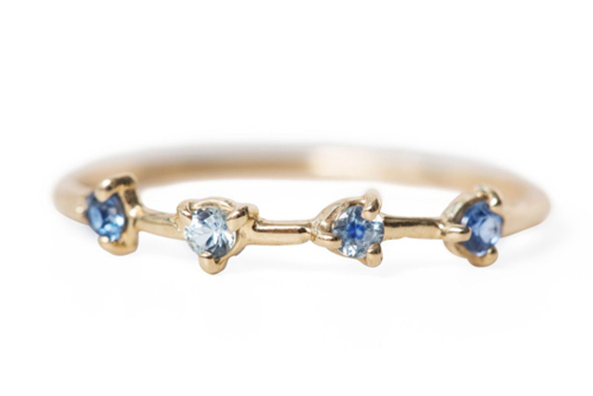 wwake four step ring sapphires