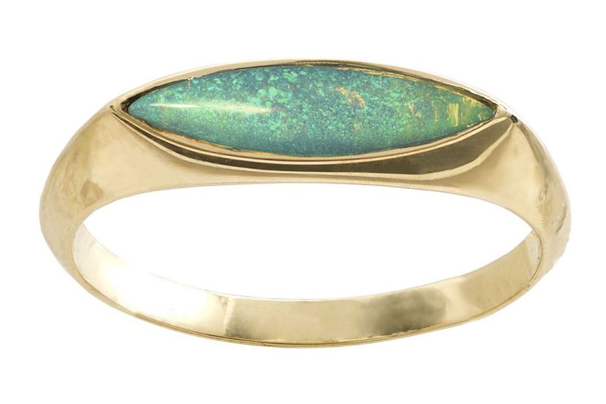 wwake opal eye signet ring