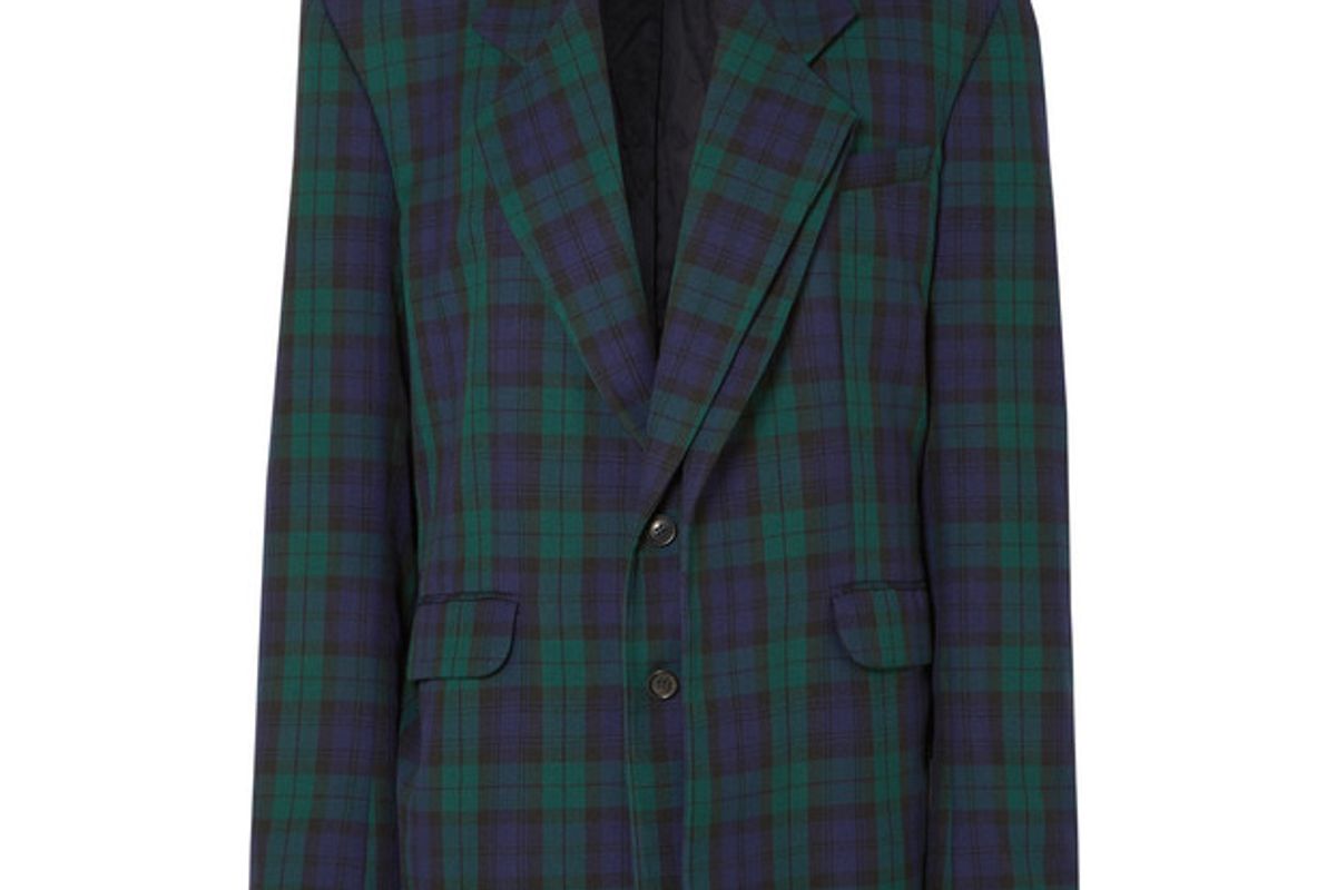 y/project oversized plaid twill blazer