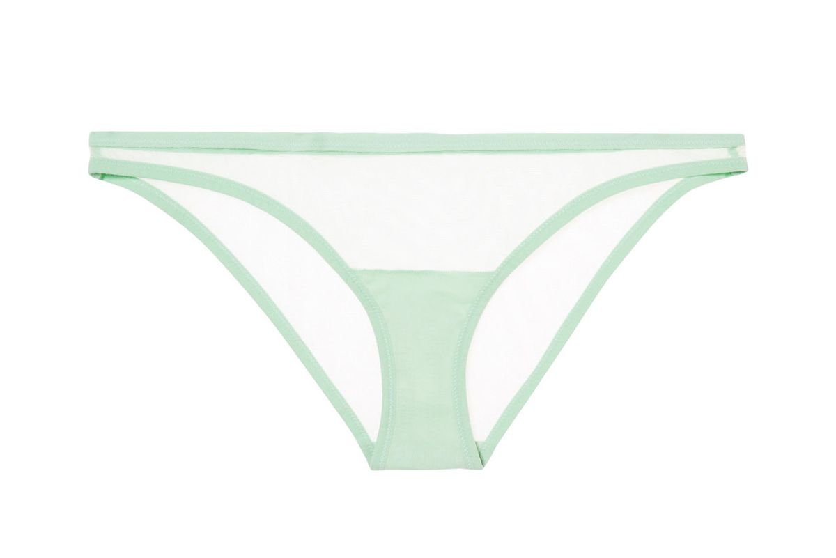 yasmine eslami jeanne stretch tulle briefs